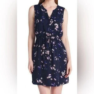 41 Hawthorn sleeveless navy tie front dress size 3X